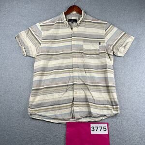 Molokai Surf Shirt XL Multicolored Striped Casual Button Up Short Sleeve Mens